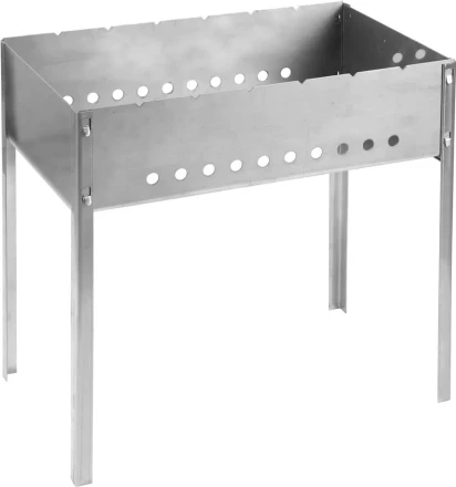 Мангал GRINDA "BARBECUE", нержавеющая сталь, толщина 1,5мм, 500х300х500мм 427784 купить в Когалыме