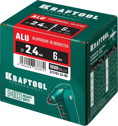 Заклепки алюминиевые KRAFTOOL 311701-24-06 купить в Когалыме
