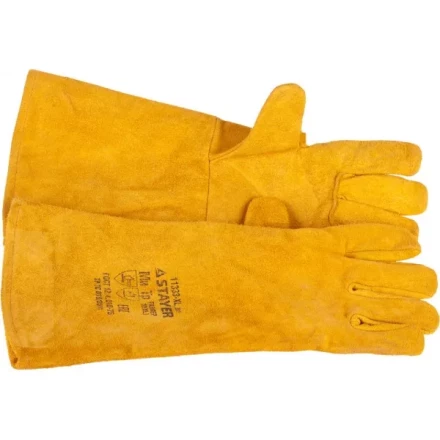 Термостойкие краги STAYER "PROFI" с подкладкой, для сварки и тяжелых механических работ, с подкладкой, 400мм 11333-XL_z01 купить в Когалыме