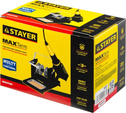 Подставка для паяльников STAYER &quot;MASTER&quot;, штампованная, с держателем для катушек с припоем 55321 купить в Когалыме