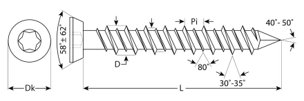Шурупы ШБ-Х по бетону хроматированные коробка серия ПРОФЕССИОНАЛ купить в Когалыме