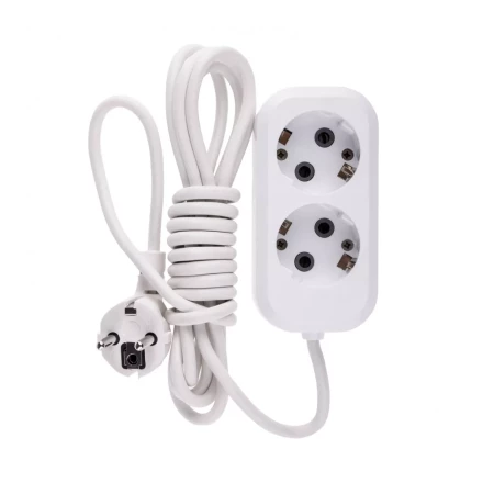 Удлинитель бытовой серия УХз-10-203 с заземлением 3 м 2 розетки 10 А Denzel 95961 купить в Когалыме