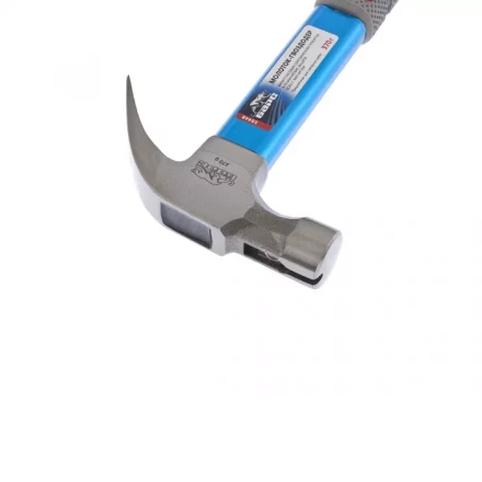 Молоток-гвоздодер 370г боек с магнитом фибергласовая обрезиненная рукоятка алюминиевая защита БАРС 10448 купить в Когалыме