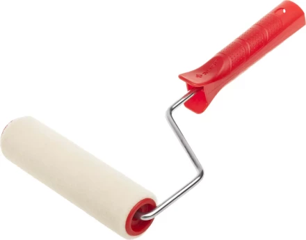 МИДИ-валик ЗУБР ЭКСПЕРТ "ВЕЛЮР", 100% шерсть, ворс 4мм, ручка 6мм, d=32/150мм 03535-15 купить в Когалыме