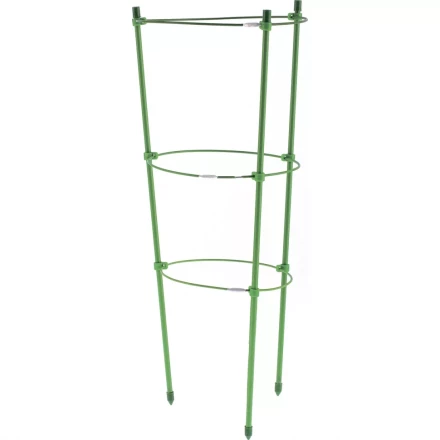 Поддержка для растений круглая h 150 см металл в пластике 5 колец PALISAD 644045 купить в Когалыме