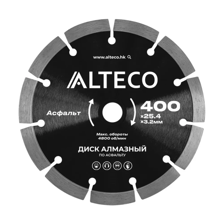 Диск алмазный по асфальту ALTECO 400x25.4x3.2 мм 66486 купить в Когалыме