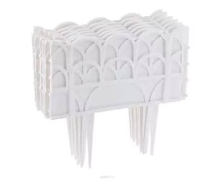 Бордюр "Кантри" 14х310 см белый PALISAD 65057 купить в Когалыме