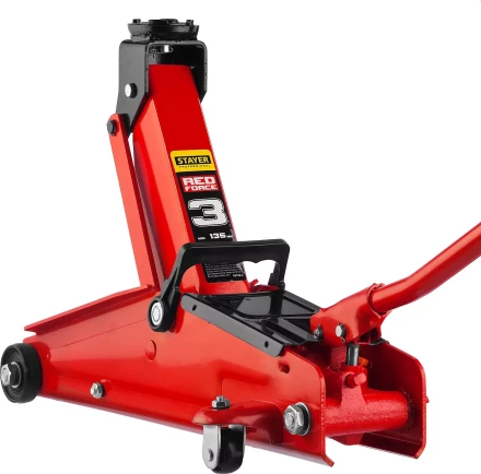Домкрат гидравлический подкатной "RED FORCE", 3т, 135-400мм, STAYER 43154-3 43154-3 купить в Когалыме