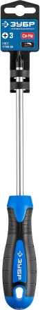 Отвертка ЗУБР "МАСТЕР", хром-ванадиевая сталь, эргономичная двухкомпонентная рукоятка, PH № 2-150мм 25232-2-15 купить в Когалыме