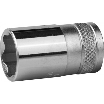 Торцовая головка KRAFTOOL &quot;INDUSTRIE QUALITAT&quot;, Cr-V, SUPER-LOCK, хромосатинированная, 1/2&quot;, 16 мм 27801-16_z01 купить в Когалыме