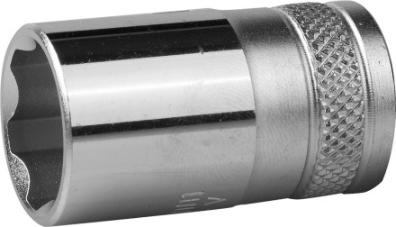 Торцовая головка KRAFTOOL &quot;INDUSTRIE QUALITAT&quot;, Cr-V, SUPER-LOCK, хромосатинированная, 1/2&quot;, 16 мм 27801-16_z01 купить в Когалыме