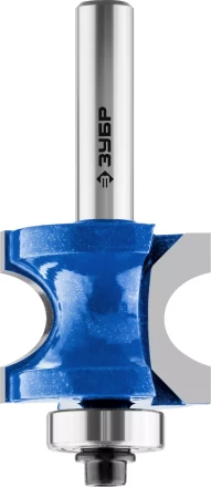 ЗУБР 28.6 x 19 мм, радиус 6.3 мм, фреза полустержневая с подшипником, Профессионал (28722-28.6) купить в Когалыме