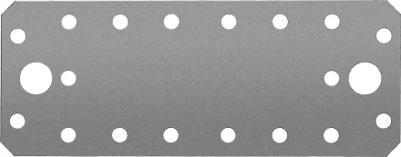 ЗУБР КП-2.5, 140 x 55 x 2.5 мм, цинк, крепежная пластина (31023-140) купить в Когалыме