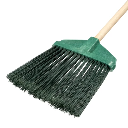Метла полипропиленовая Сибртех, 345 х 200 х 1420 мм, веерная распушенная, деревянный черенок, Россия, 63230 купить в Когалыме