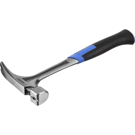 Молоток-гвоздодер ЗУБР "ПРОФЕССИОНАЛ" цельнокованый с магнитом и двухкомпонентной рукояткой, 580г 20258-580 купить в Когалыме