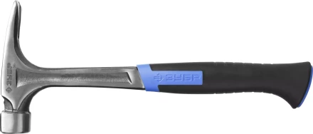 Молоток-гвоздодер ЗУБР "ПРОФЕССИОНАЛ" цельнокованый с магнитом и двухкомпонентной рукояткой, 580г 20258-580 купить в Когалыме