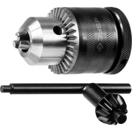 Патрон ЗУБР "ЭКСПЕРТ" цельнометаллический для дрели, с ключом, фиксатор, 13мм, 1/2" 29082-13-1/2_z01 купить в Когалыме