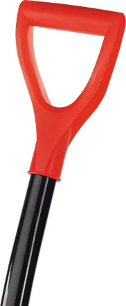 Лопата снеговая пластиковая с алюминиевой планкой, с алюминиевым черенком и V-ручкой, 410мм, оранжевая, СИБИН 421845 421845 купить в Когалыме
