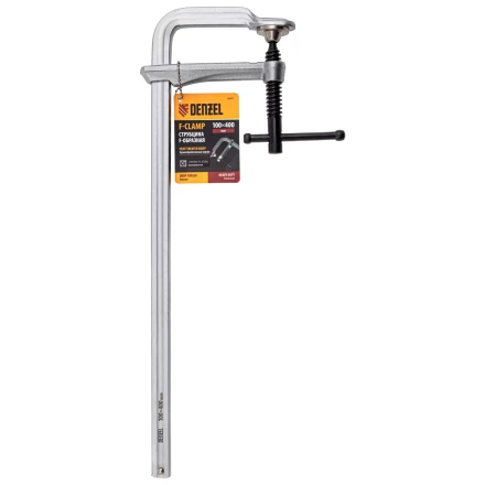 Струбцина F-образная Denzel 20471, 100x400мм, кованая купить в Когалыме