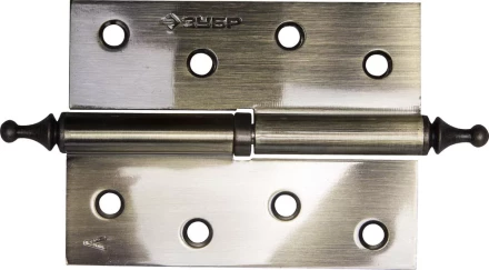 Петля дверная разъемная ЗУБР "ЭКСПЕРТ", 1 подшипник, цвет ст. латунь (AB), левая, с крепежом, 100х75х2,5мм,2шт 37605-100-5L купить в Когалыме