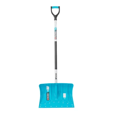 Лопата-скрепер для уборки снега Palisad 61797, полипропилен, 460х320х1300 мм, алюминиевый черенок, ПВХ, LUXE купить в Когалыме