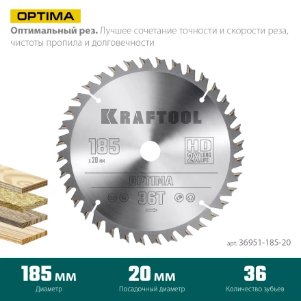 Диск пильный OPTIMA, повышенный ресурс 36951-185-20 купить в Когалыме