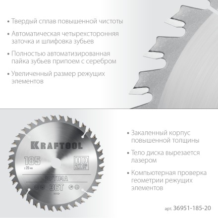 Диск пильный OPTIMA, повышенный ресурс 36951-185-20 купить в Когалыме
