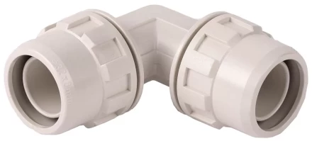 Соединитель ЗУБР "ШиреФит" угловой 90° "штуцер с гайкой - штуцер с гайкой", 32мм 51492-32 купить в Когалыме