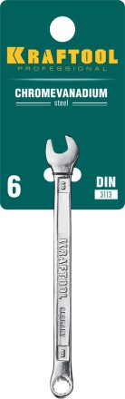 Ключи комбинированные KRAFTOOL, Cr-V, DIN 3113 27079-06 купить в Когалыме