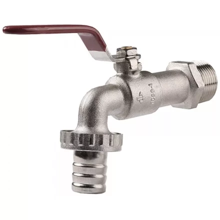 Кран ЗУБР шаровой водоразборный, латунный с никелированным покрытием, 3/4"-3/4" 51216-3/4-3/4 купить в Когалыме