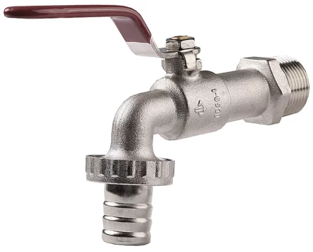 Кран ЗУБР шаровой водоразборный, латунный с никелированным покрытием, 3/4"-3/4" 51216-3/4-3/4 купить в Когалыме