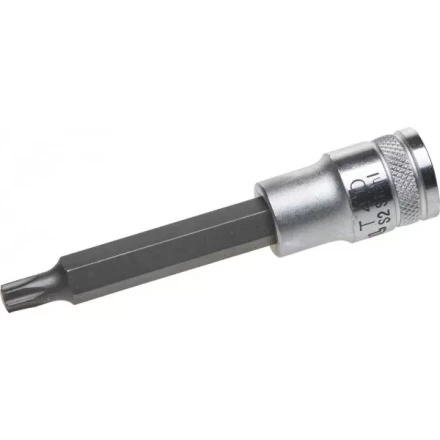 Торцовая бита-головка KRAFTOOL "INDUSTRIE QUALITAT", удлиненная, материал S2, TORX, сатинированная, 1/2", Т40 27906-40_z01 купить в Когалыме