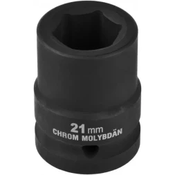 Торцовая головка KRAFTOOL "INDUSTRIE QUALITAT" ударная (3/4"), FLANK, Cr-Mo, фосфатированная, 21 мм 27945-21_z01