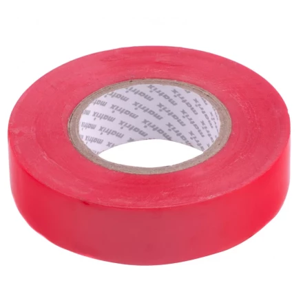Изолента ПВХ 19 мм х 20 м красная 150 мкм Matrix 88779 купить в Когалыме