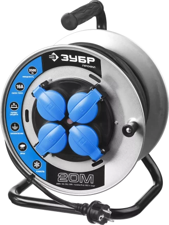 Удлинители на катушке силовые провод КГ 3х15 мм2 серия ПРОФЕССИОНАЛ купить в Когалыме