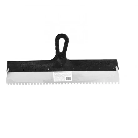 Шпатель из нержавеющей стали 450 мм зуб 6 х 6 мм пластмассовая ручка 85142 купить в Когалыме