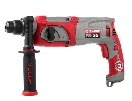Перфоратор ЗУБР SDS-plus, реверс, 3 Дж, 0-1100 об/мин, 0-4500 уд/мин, 780Вт, кейс ЗП-780ЭК купить в Когалыме