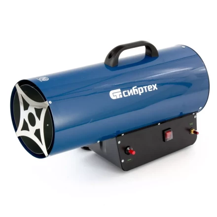 Газовая тепловая пушка СТГ-50, 50 кВт, 1400 м3/ч, пропан-бутан Сибртех 96454 купить в Когалыме