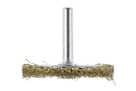 Кордщетка HAMMER плоская 50мм для дрели гофрированная латунированная сталь (207-205) купить в Когалыме