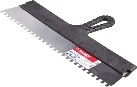 Шпатель ЗУБР "МАСТЕР" ФАСАДНЫЙ, нержавеющее полотно, 450мм, зуб 8х8мм 10078-45-08 купить в Когалыме