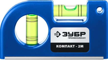 ЗУБР КОМПАКТ - 2М, 85 мм, магнитный компактный уровень, Профессионал (34551) купить в Когалыме