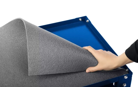 ЗУБР 820 х 405 х 955 мм, инструментальная тележка с выдвижным ящиком + 2 полки, Профессионал (38914) купить в Когалыме