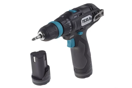 Аккумуляторная дрель TESLA TCD122QC с скейсом купить в Когалыме