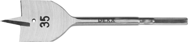 Сверло по дереву перовое, шестигранный хвостовик, DEXX 2945-35, d=35мм 2945-35 купить в Когалыме