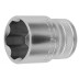 Торцовая головка KRAFTOOL &quot;INDUSTRIE QUALITAT&quot;, Cr-V, SUPER-LOCK, хромосатинированная, 1/2&quot;, 22 мм 27801-22_z01 купить в Когалыме