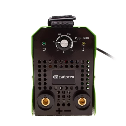 Инверторный аппарат дуговой сварки ИДС-170K, 170 А, ПВ 80%, диаметр электрода 1,6-3,2 мм Сибртех 94393 купить в Когалыме