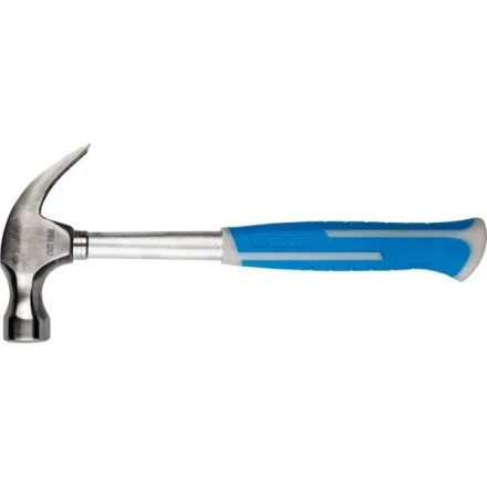 Молоток-гвоздодер ЗУБР цельнометаллический, с двухкомпонентной пластиковой рукояткой, 450г 20250-450_z01 купить в Когалыме