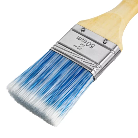 Кисть плоская "Евро" 2", искусственная щетина, деревянная ручка MTX 83071 купить в Когалыме