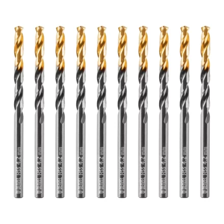 Сверло по металлу, 4,2 мм, HSS-Tin, Golden Tip, 10 шт. Denzel 717210 купить в Когалыме