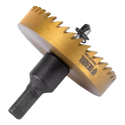 Коронка по металлу HSS, 65 мм, нитридтитановое покрытие Denzel 724121 купить в Когалыме